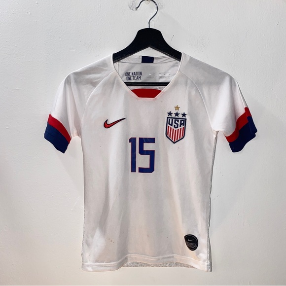 2019-20 Kids Nike Megan Rapinoe World Cup Soccer USA Home Jersey - Picture 1 of 11